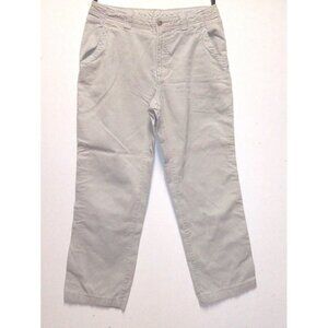 Columbia Sportswear Womens Corduroy Pants Sz 10 Nude beige Cords Outdoor cropped
